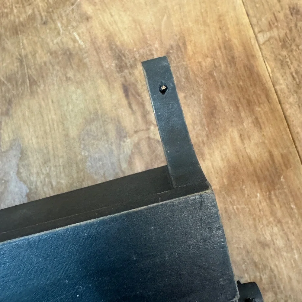 Rustic Black Wood Paper Towel Holder Wall Mount Shelf‎ Stand Farmhouse Kitchen